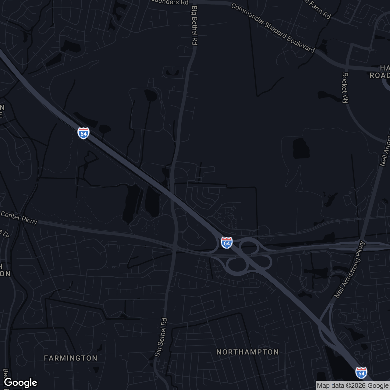 Map showing 10 Harrogate Ln