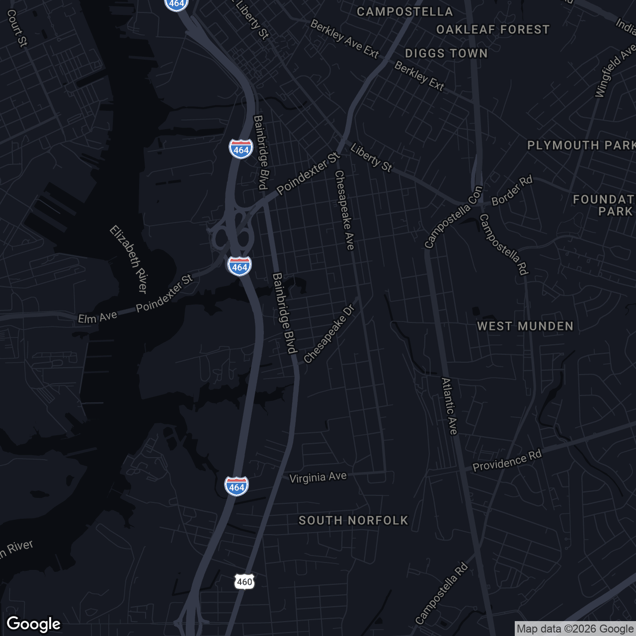 Map showing 1112 Orville Ave