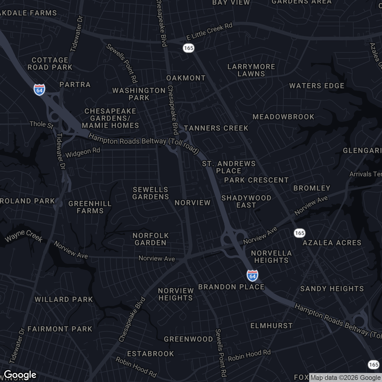 Map showing 1221 Curie Ct