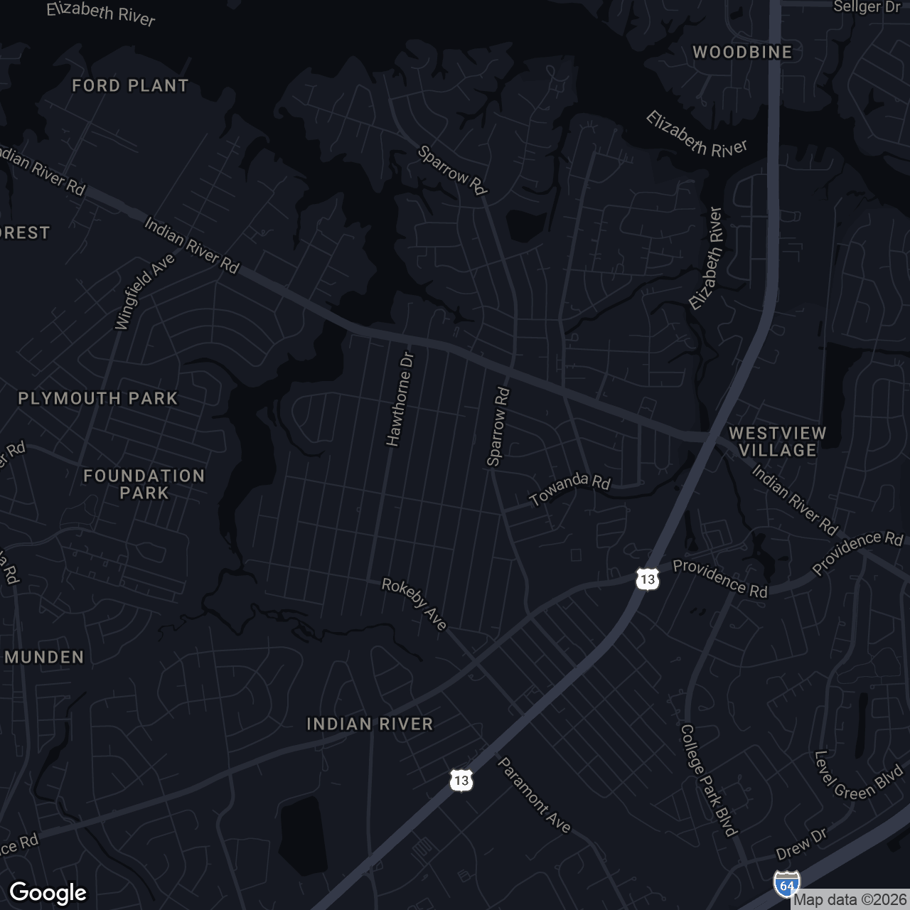 Map showing 1228 Laurel Ave