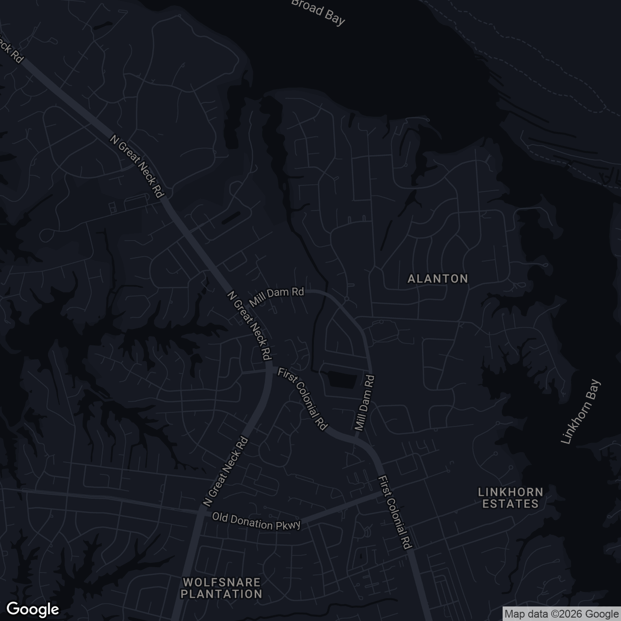 Map showing 1304 Hawaiian Dr