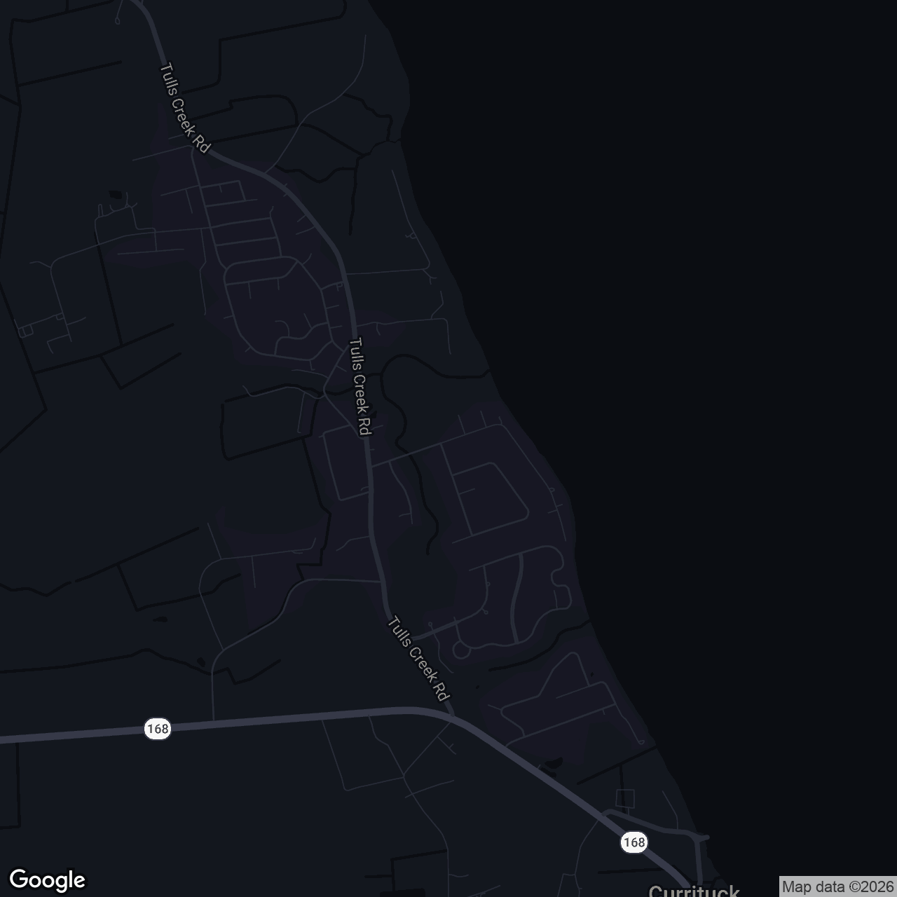 Map showing 158 Brumsey Rd