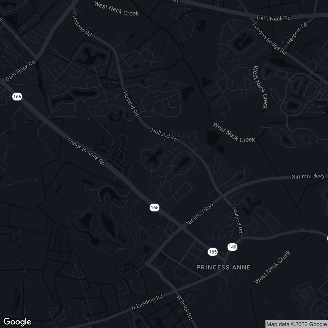 Map showing 2105 Fence Post Ct