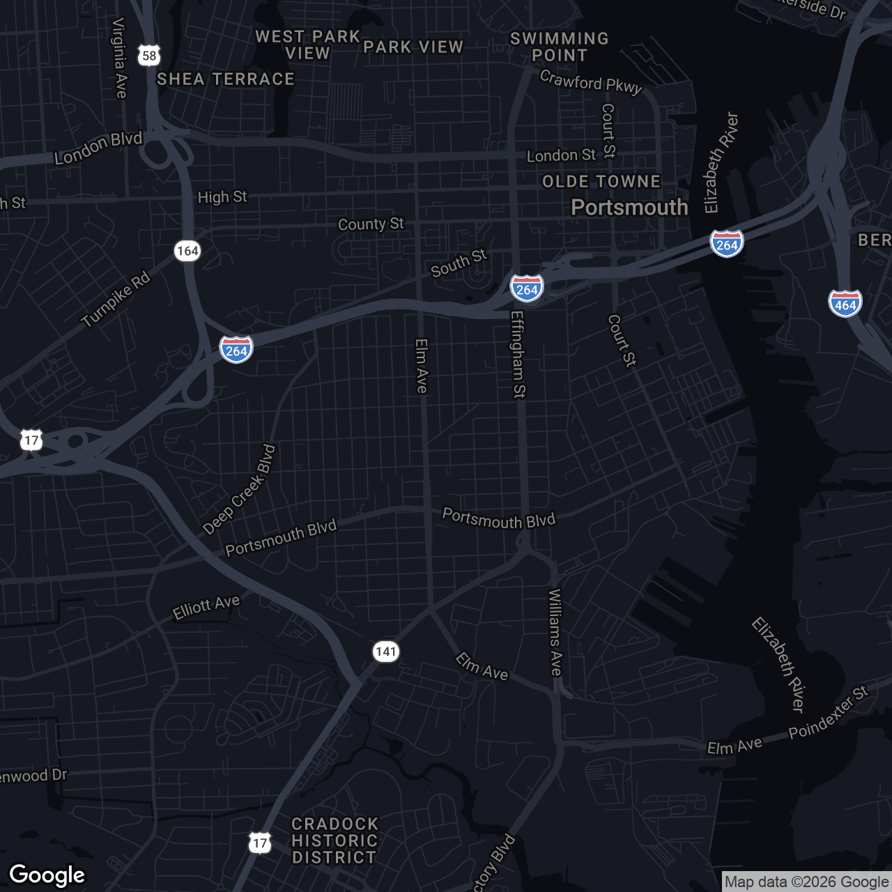 Map showing 2120 Pearl St