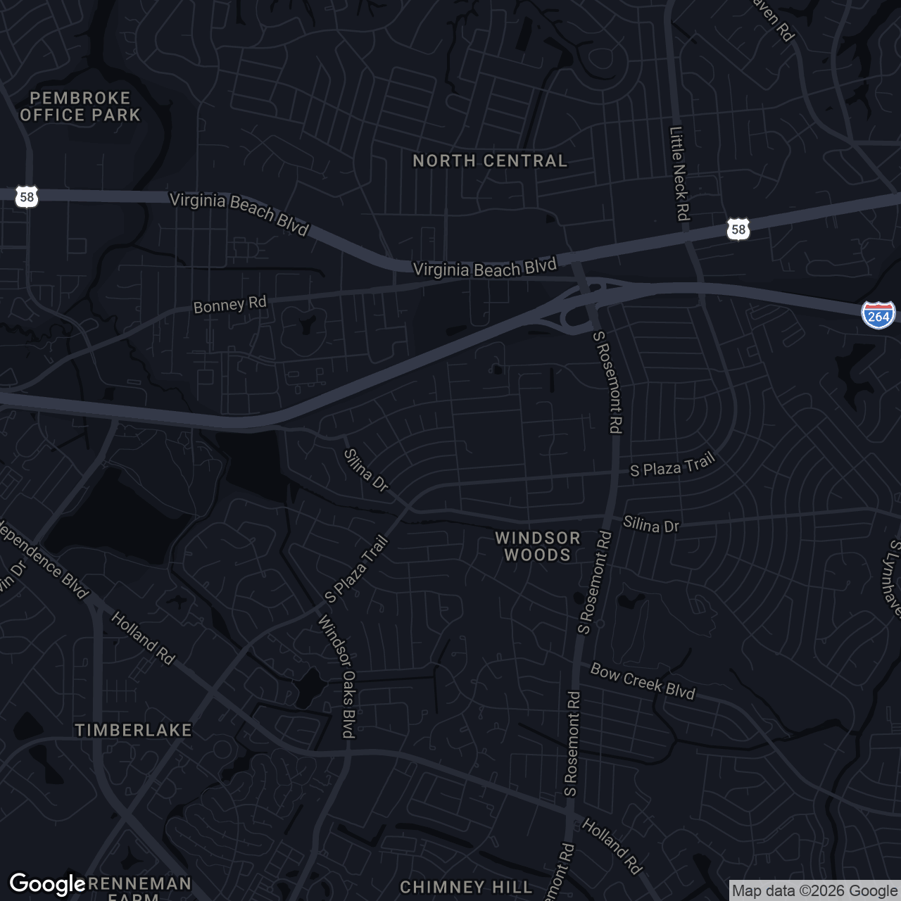 Map showing 245 Palace Green Blvd