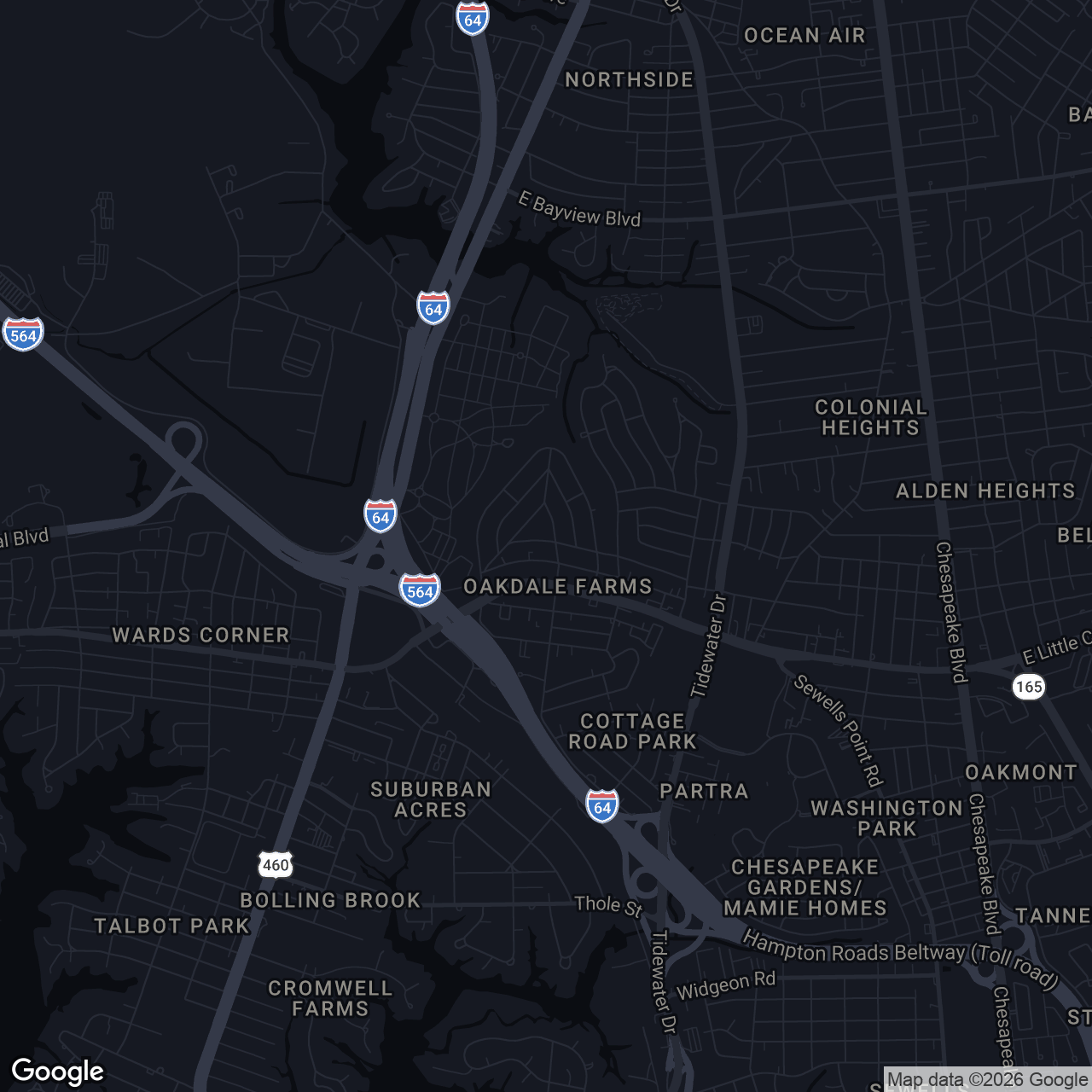 Map showing 317 Dixie Dr