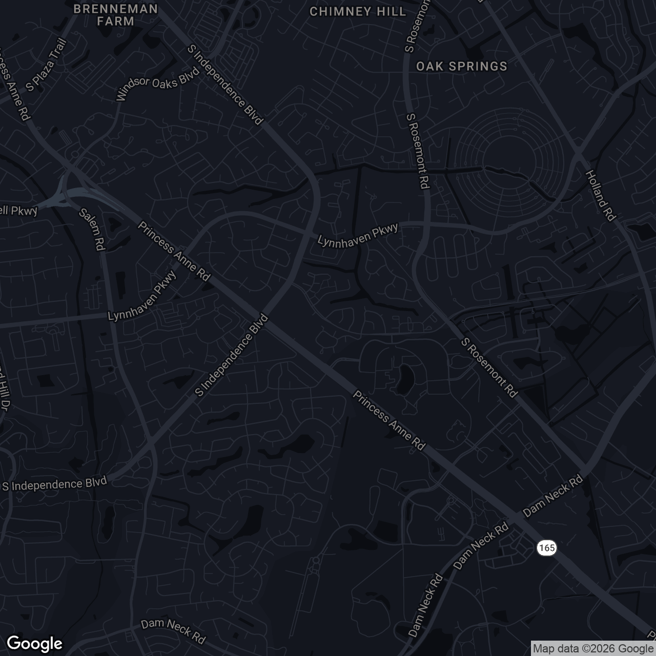 Map showing 3853 Lasalle Dr #101