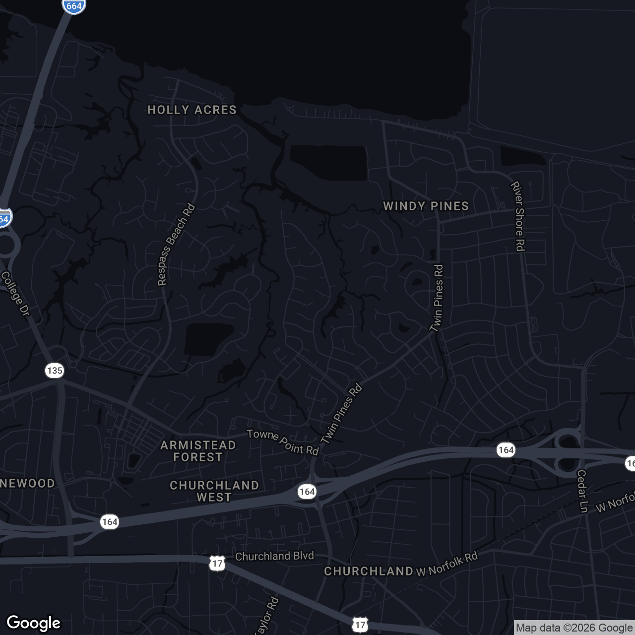 Map showing 3947 Long Point Blvd