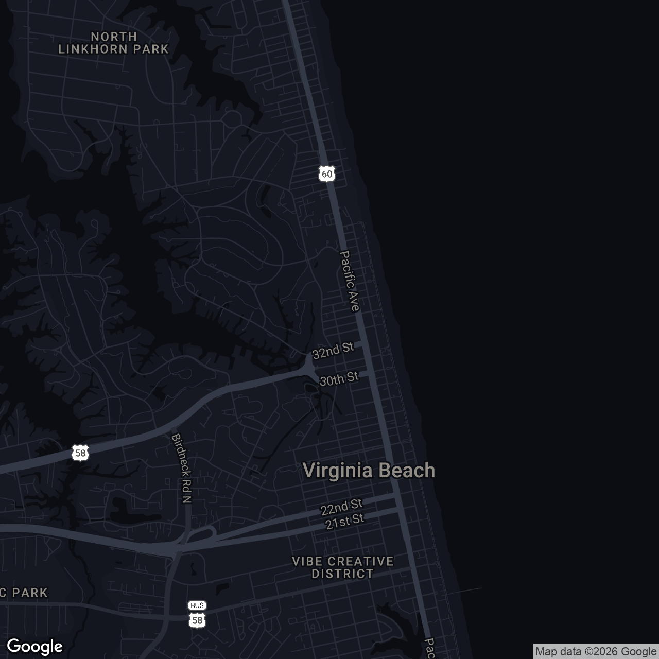 Map showing 407 33rd St