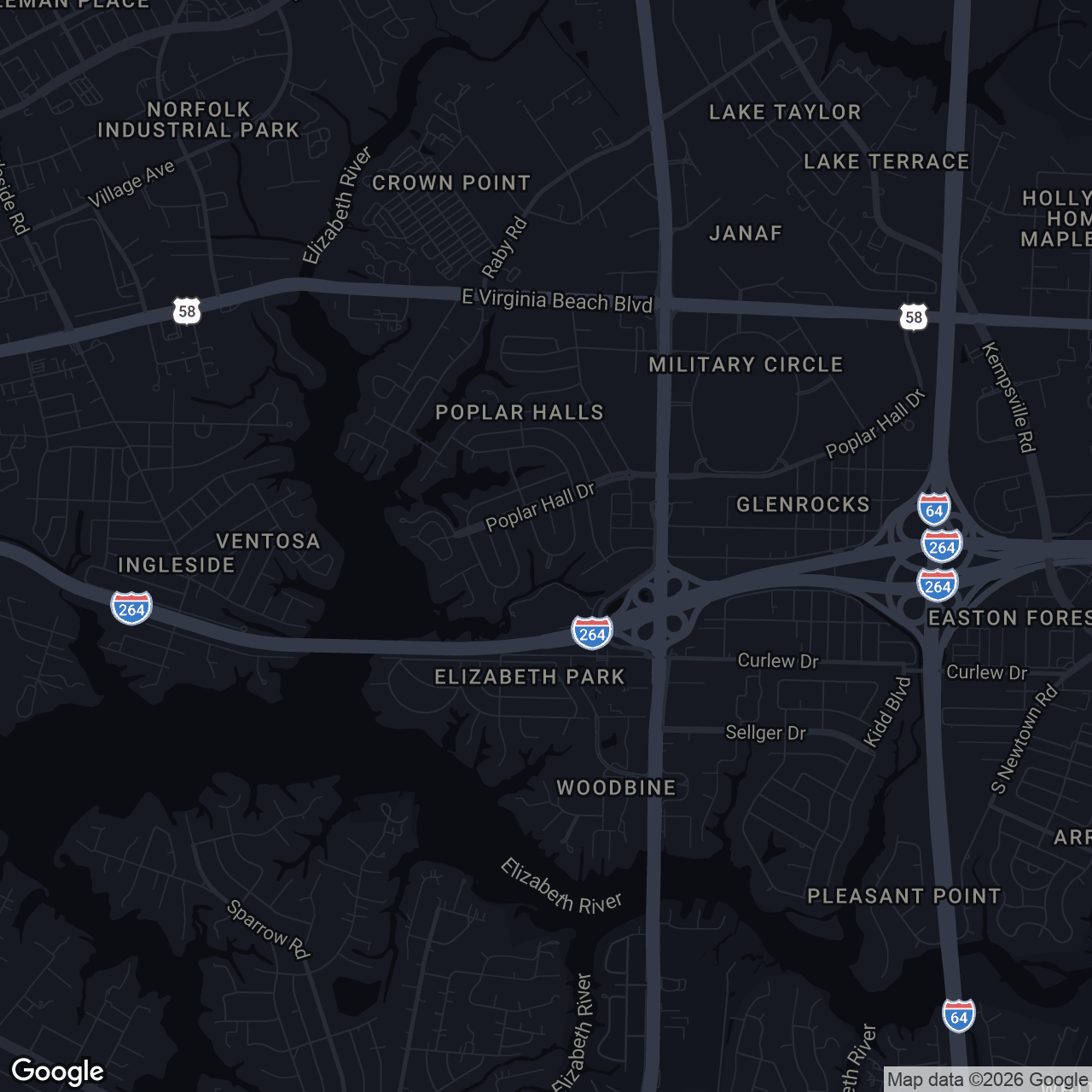 Map showing 424 Pepper Mill Ln