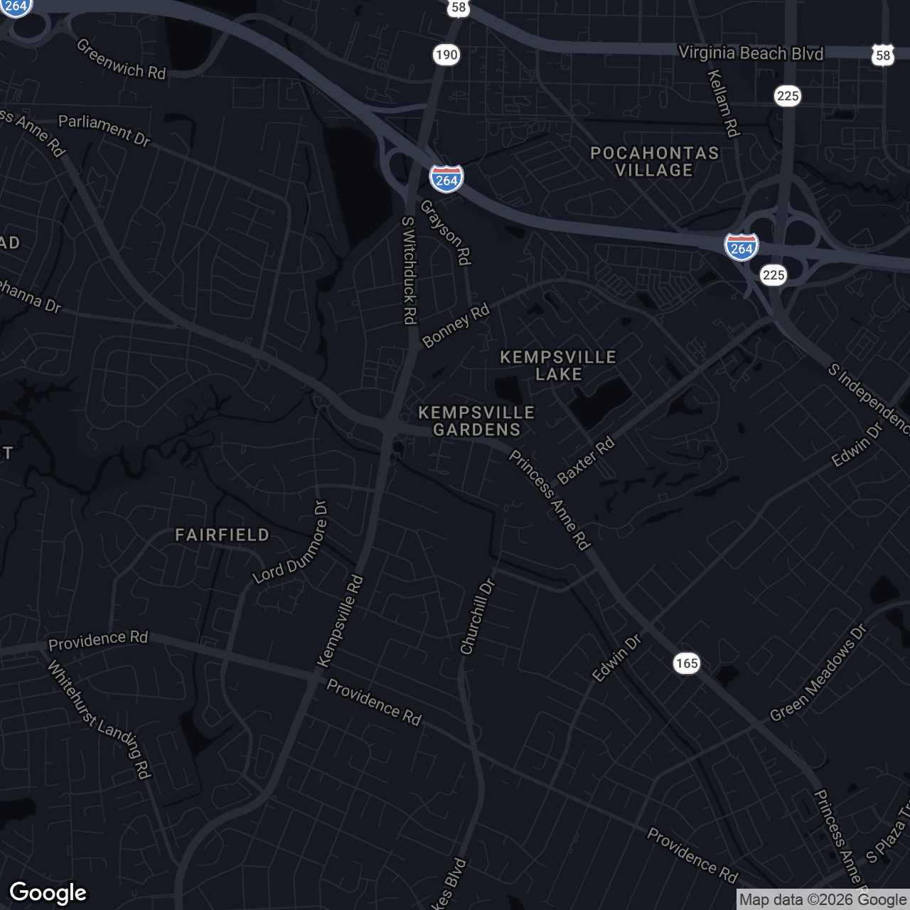 Map showing 5014 Amboy Ct