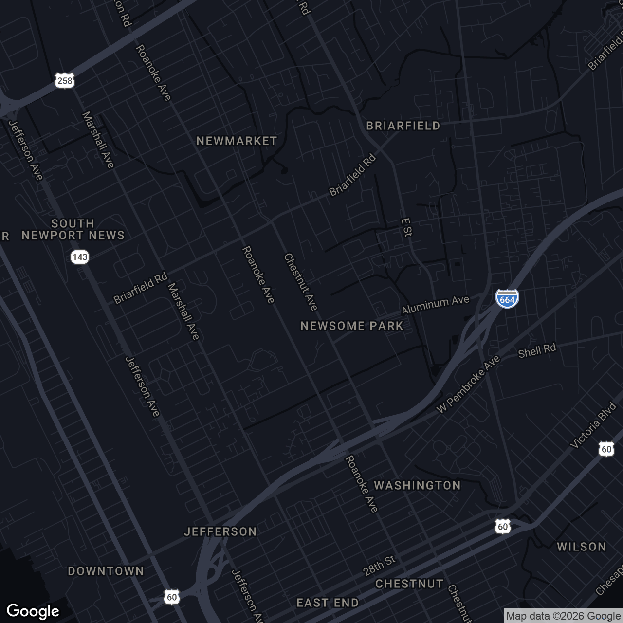 Map showing 5305 Chestnut Ave