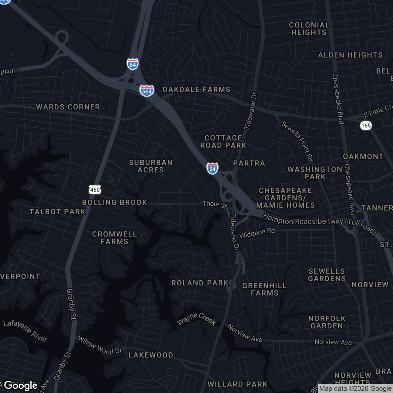 Map showing 559 Suburban Pkwy
