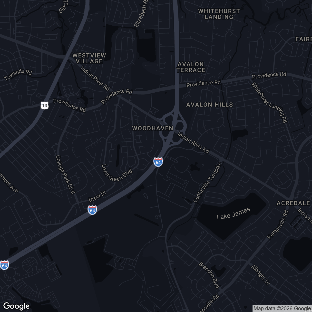 Map showing 5825 Goolagong Dr