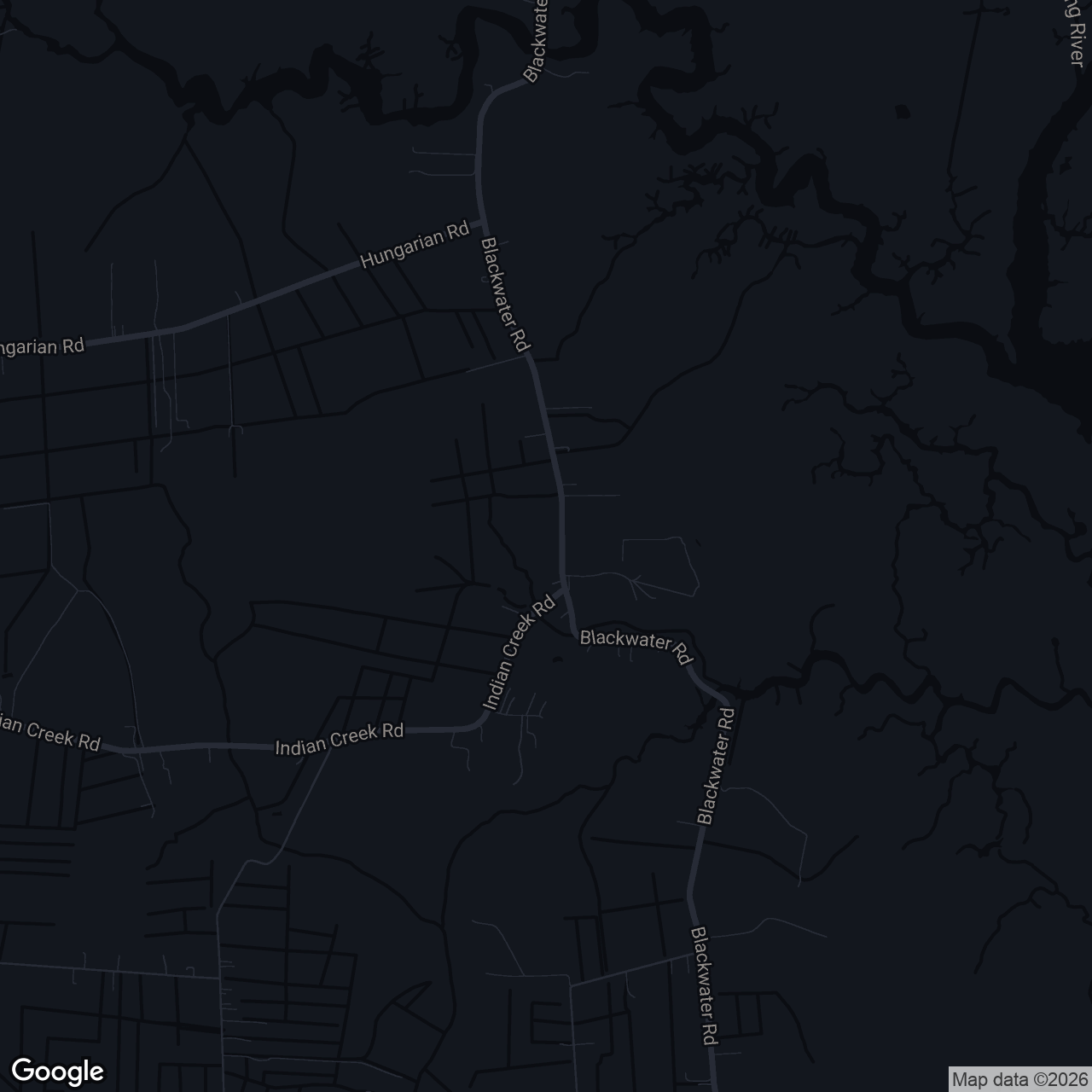 Map showing 5929 Blackwater Rd