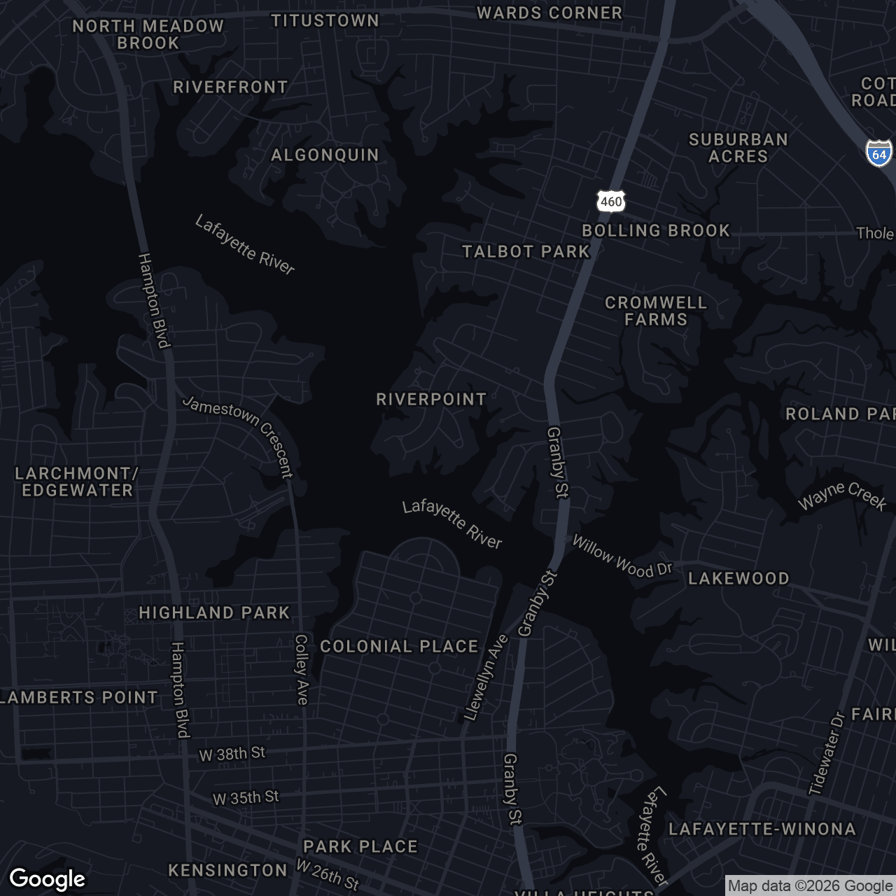 Map showing 6036 Newport Crescent