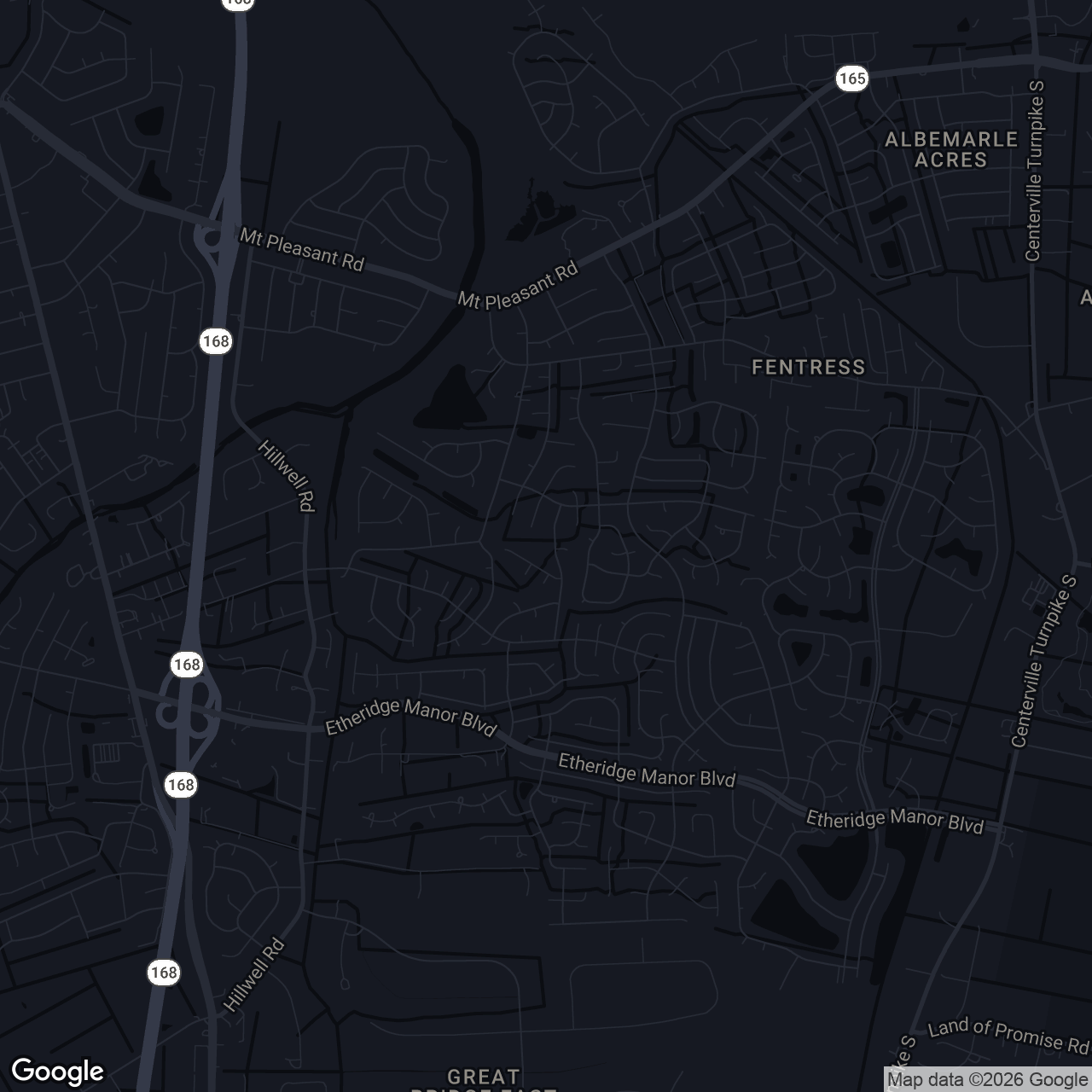 Map showing 700 Gladesdale Dr