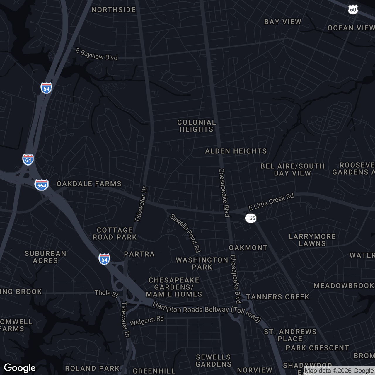 Map showing 8018 Becket St