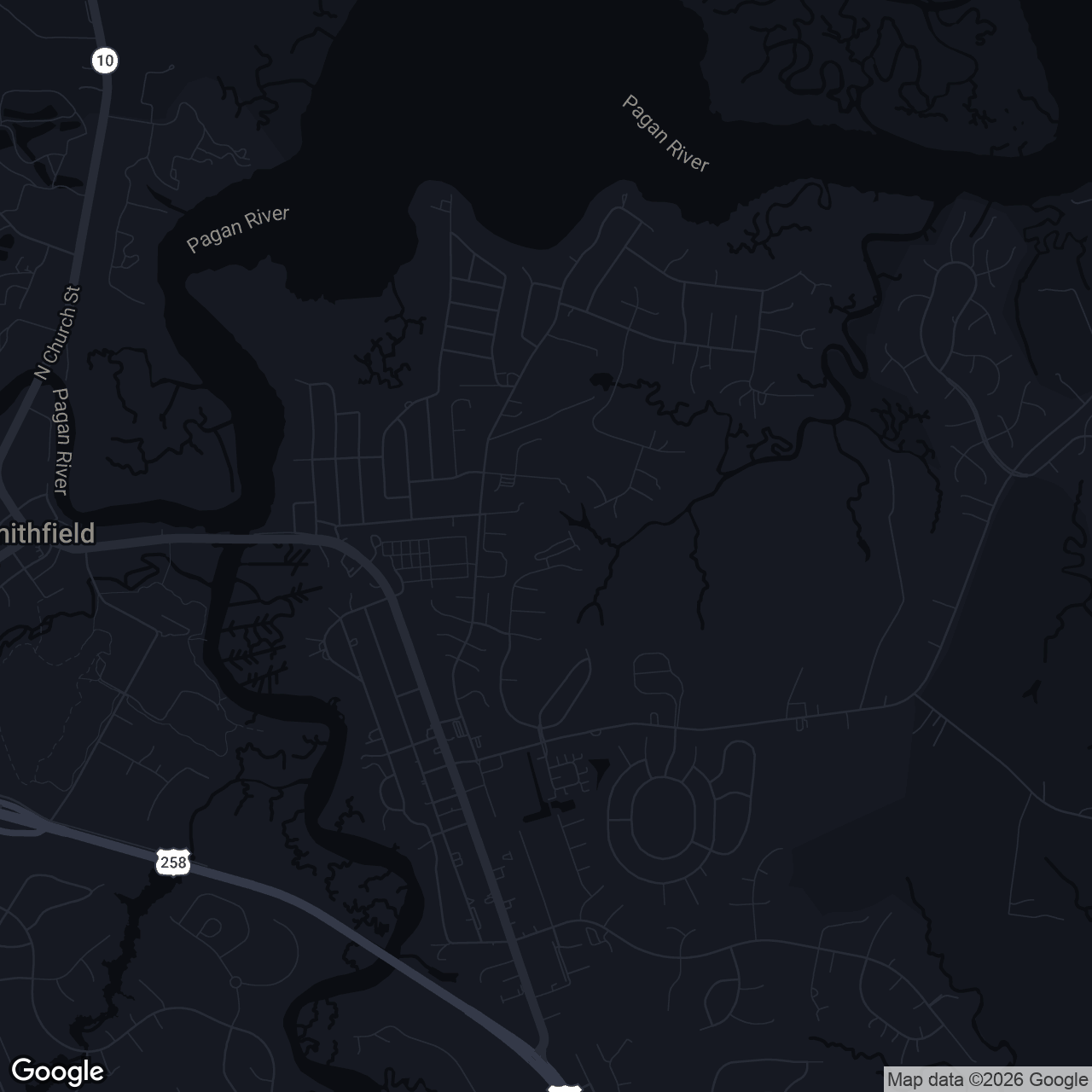 Map showing 905 Lakeview Cove